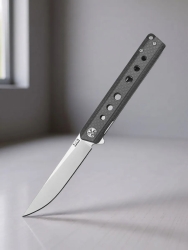 Нож складной VN Pro C46, сталь D2, рукоять G10/ карбон