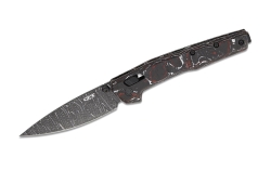 Нож Zero Tolerance 0117VFDAM Red/ White CF Damascus